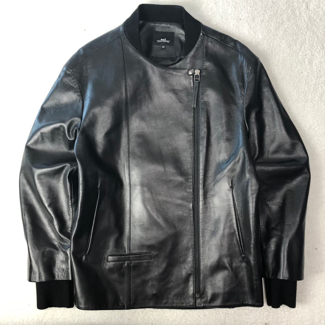 이태리 램스킨 카페레이서 레더자켓 상품이미지1