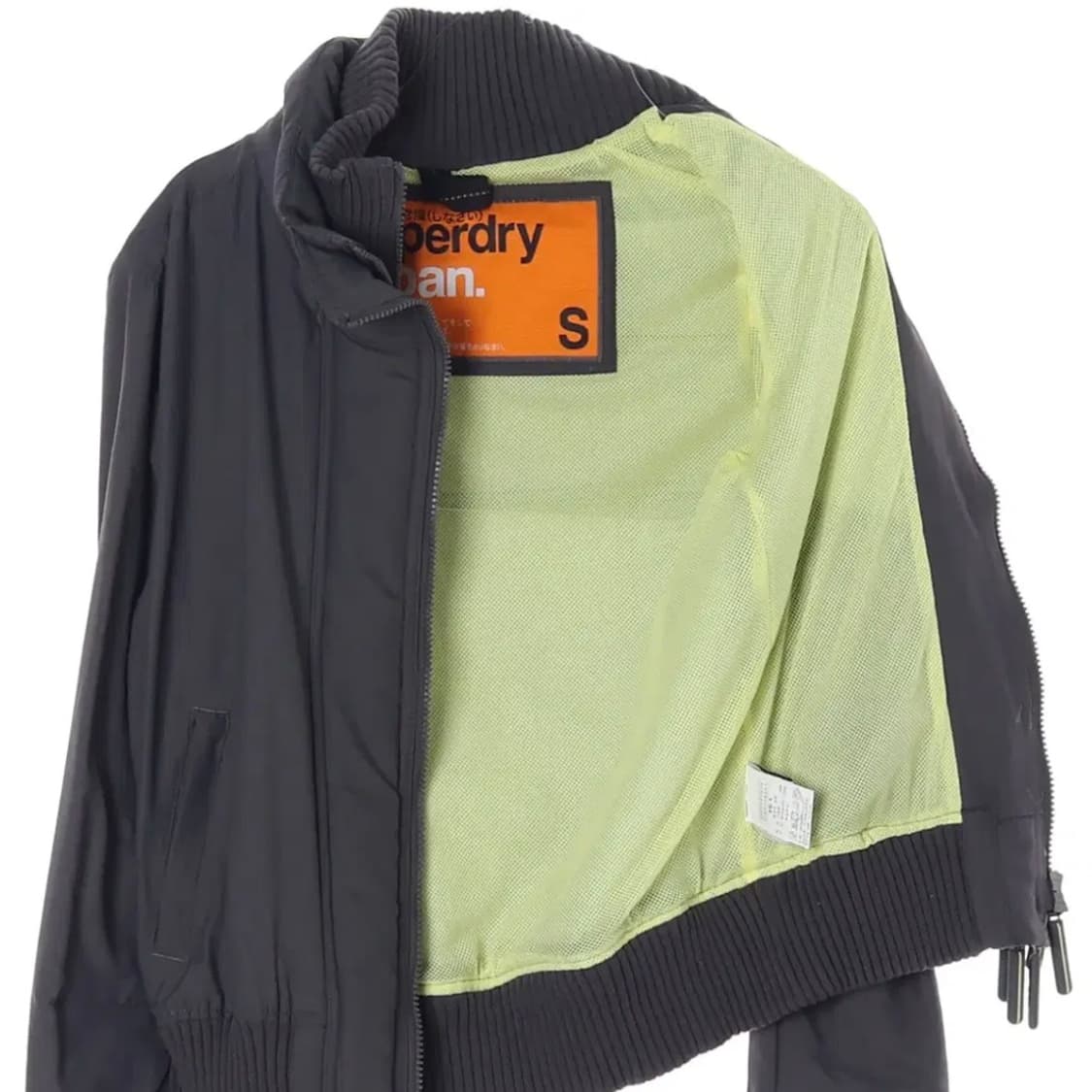 슈퍼드라이 핑거홀 더블 집업 차콜 상품이미지2