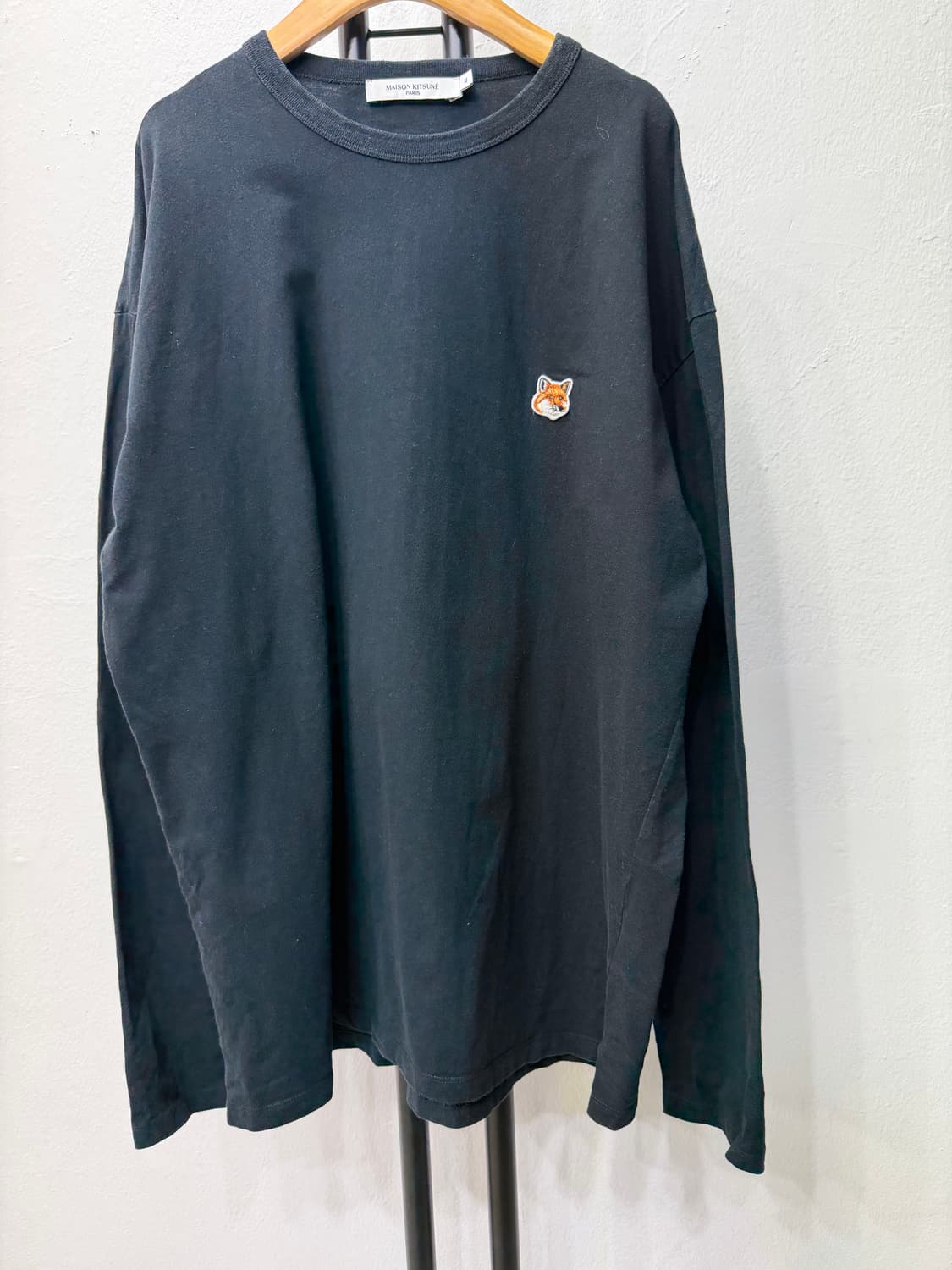 매장판정품) 메종키츠네 폭스 패치 롱슬리브 XL 상품이미지3