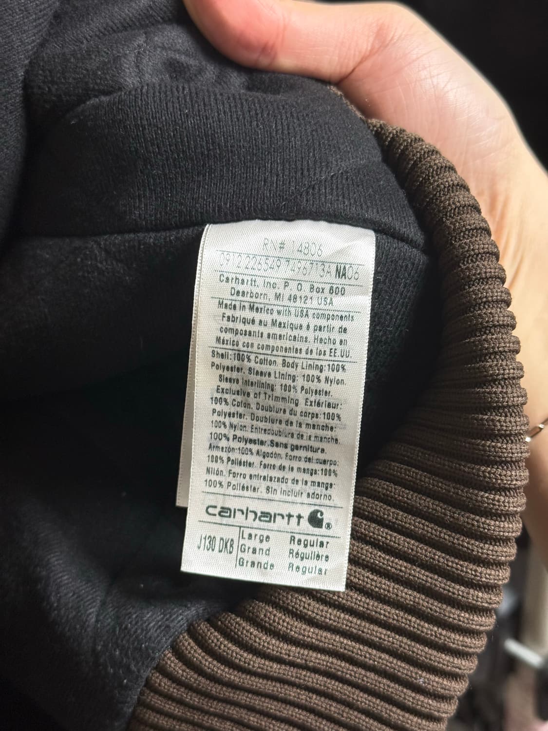 [L] 칼하트 j130 dkb 상품이미지3