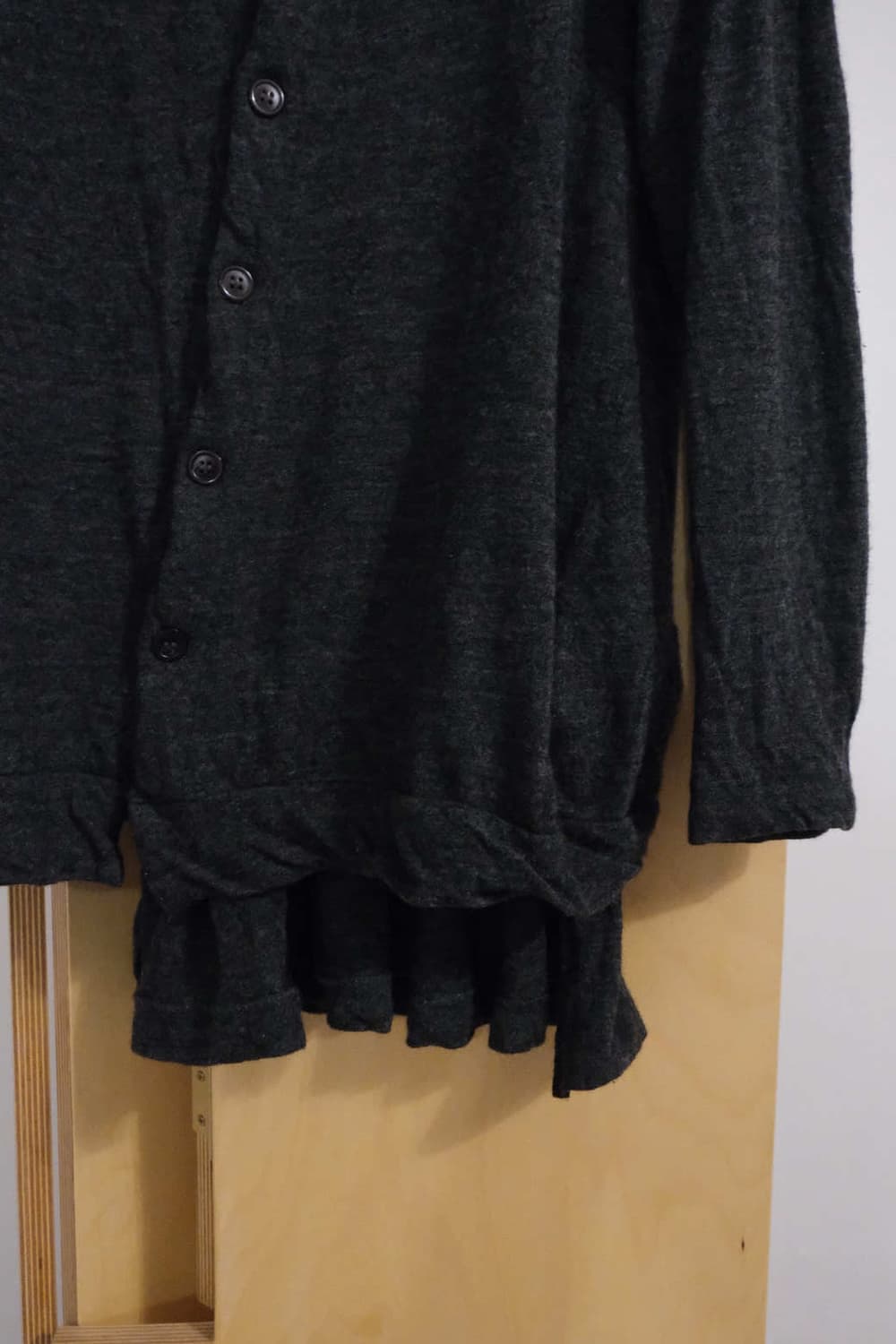 Yohji yamaoto +NOIR Asymmetric Cardigan 상품이미지4