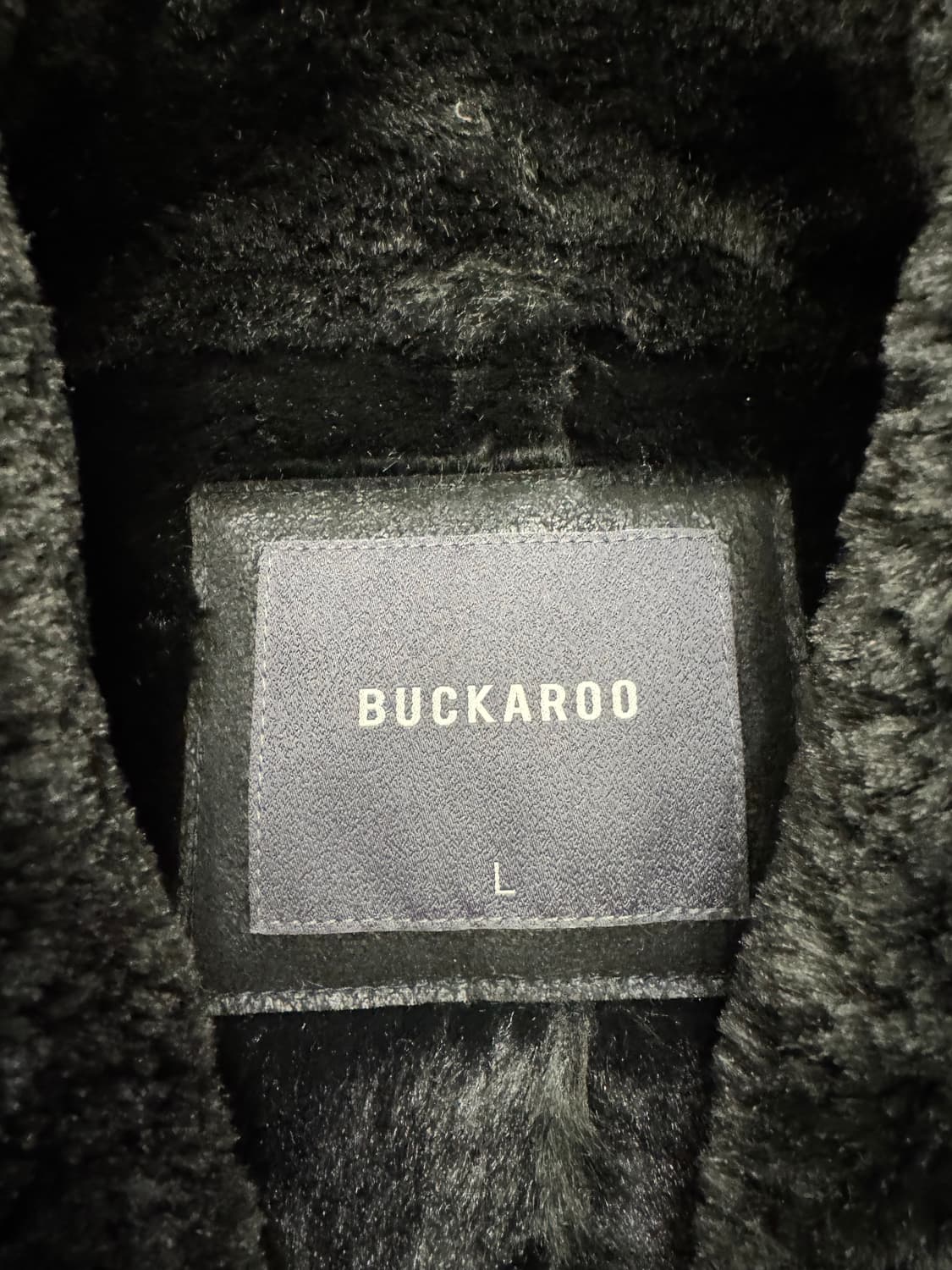 L)BUCKAROO 빈티지 블랙 무스탕 상품이미지4