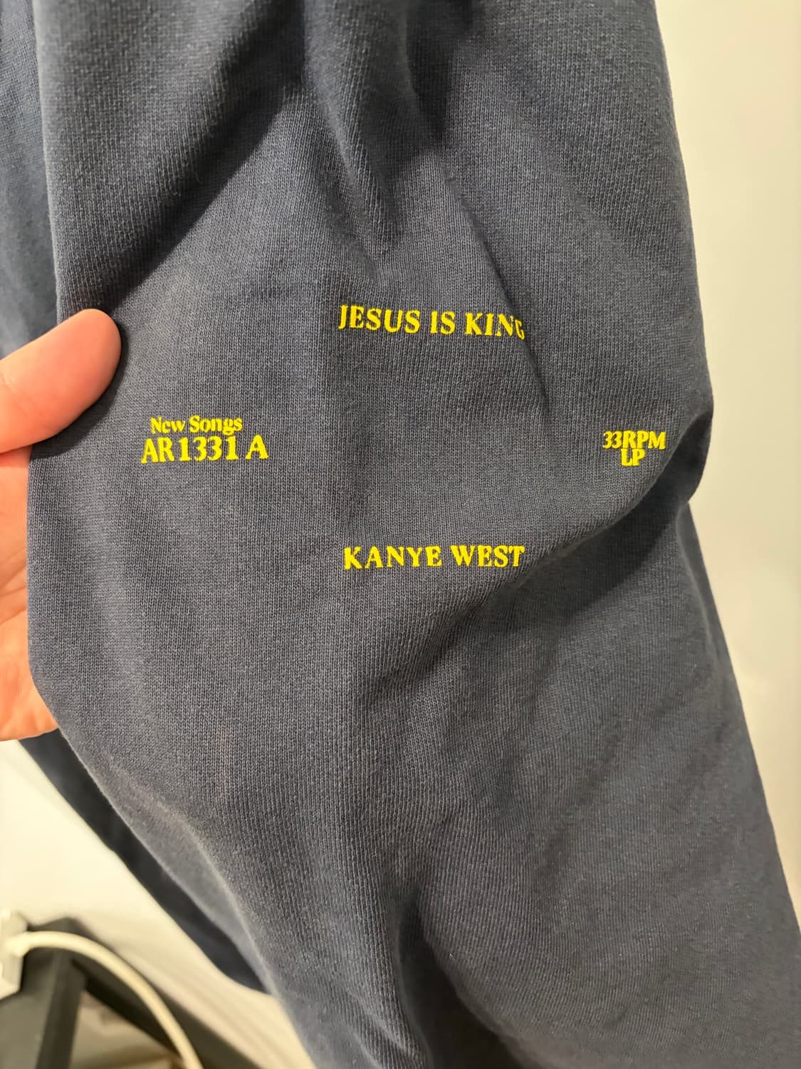 [m]칸예 jesus is king navy 조거 상품이미지2