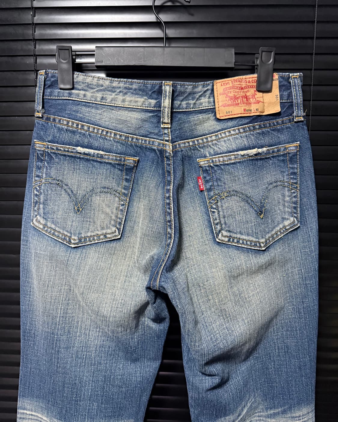 리바이스 501 샌드 워싱 데님 워크 팬츠 바지 27 일자핏 스트레이트핏 상품이미지1