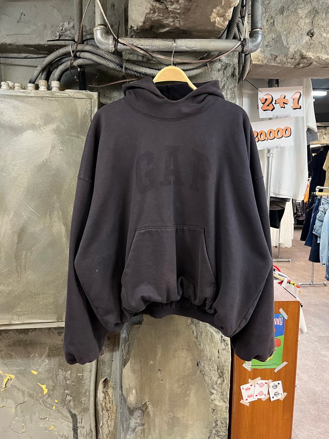 이지 갭 엔지니어드 바이 발렌시아가 도브 후드티 L #csz3938 상품이미지2