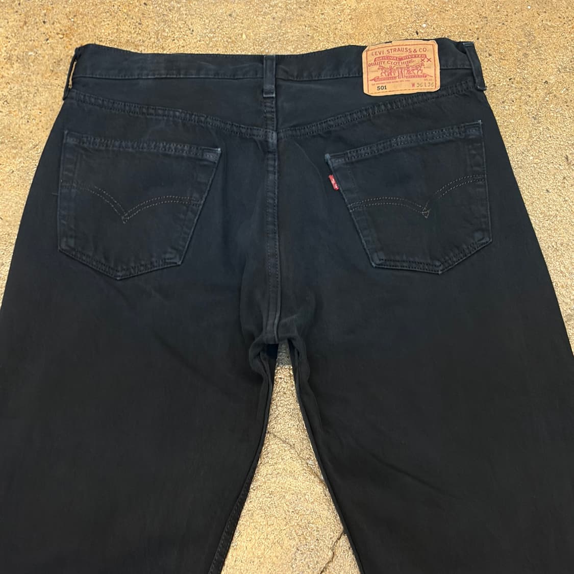 90s Made in UK 미국 빈티지 리바이스 501 블랙진 청바지 상품이미지5