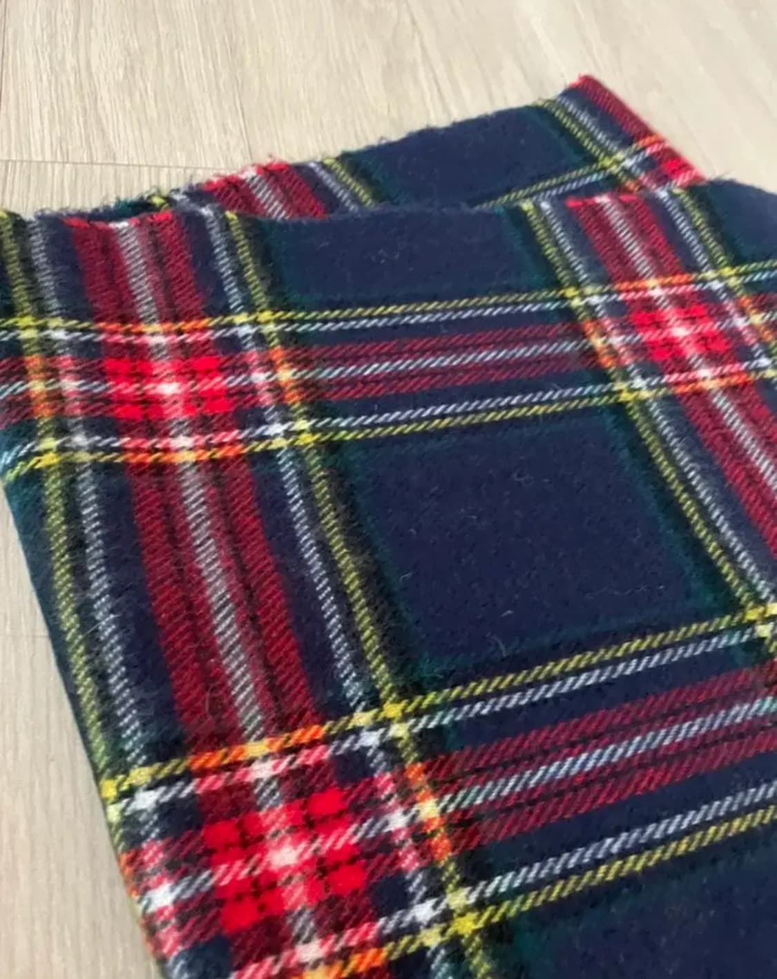 체크 무늬 목도리 머플러 울 머플러 상품이미지1