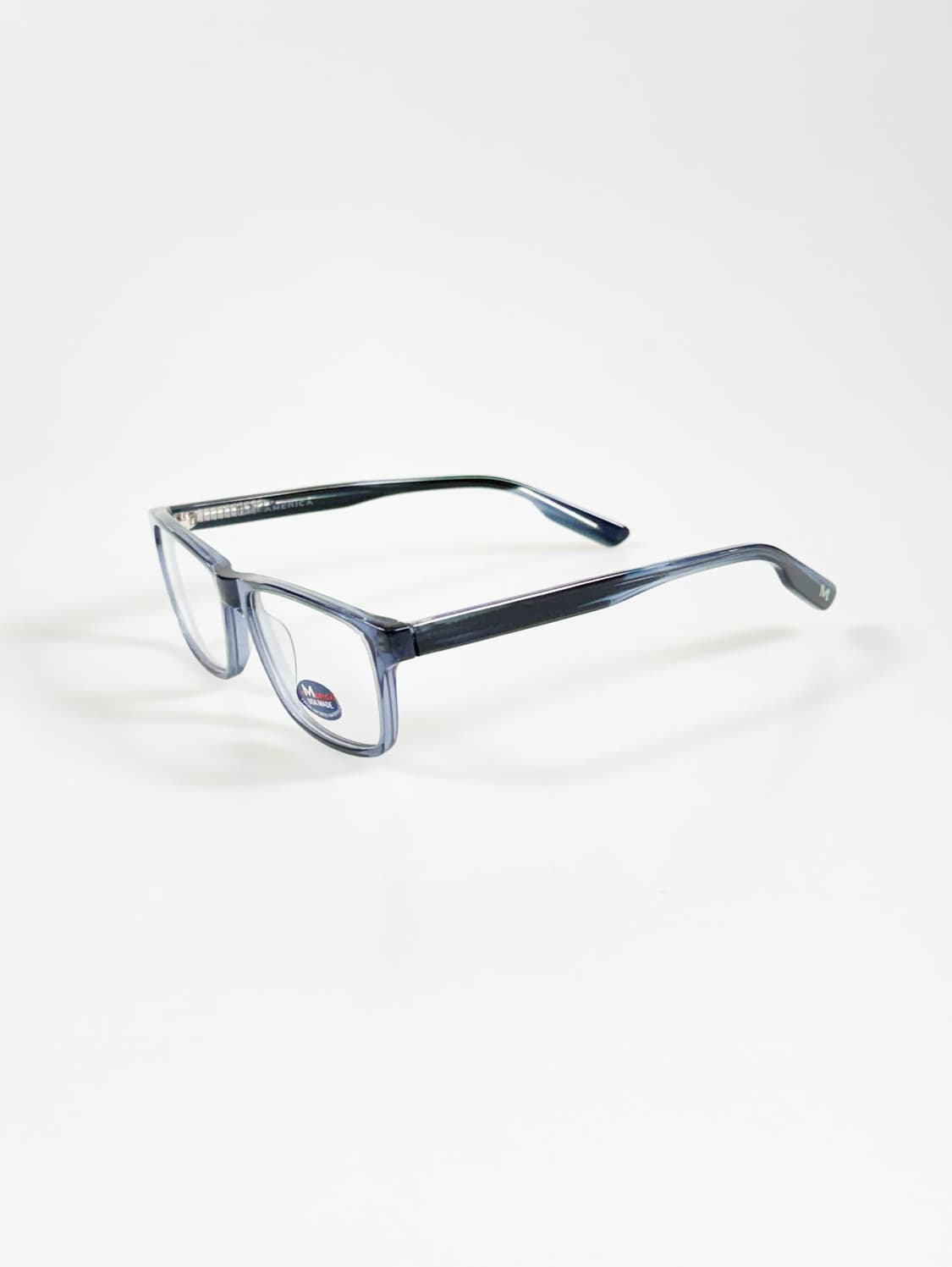 미국제 M AMERICA 블루 스모크 뿔테 스퀘어 빈티지 안경 상품이미지3