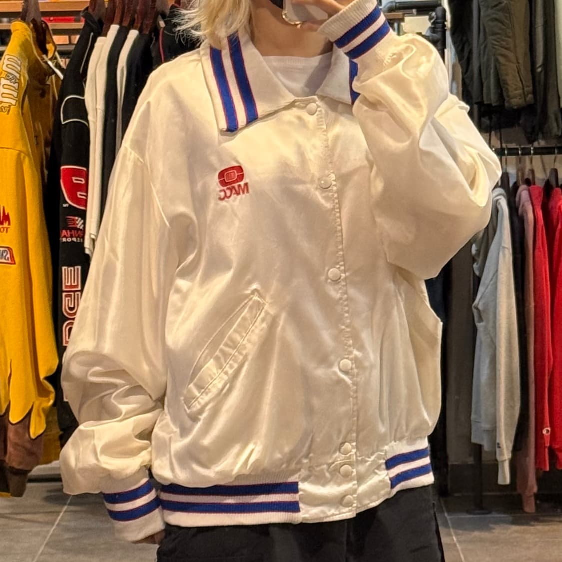 [NO.9]VTG 새틴 바시티 자켓 상품이미지3