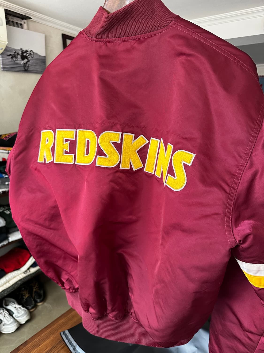 90s Starter NFL Washington Redskins 새틴 봄 상품이미지7