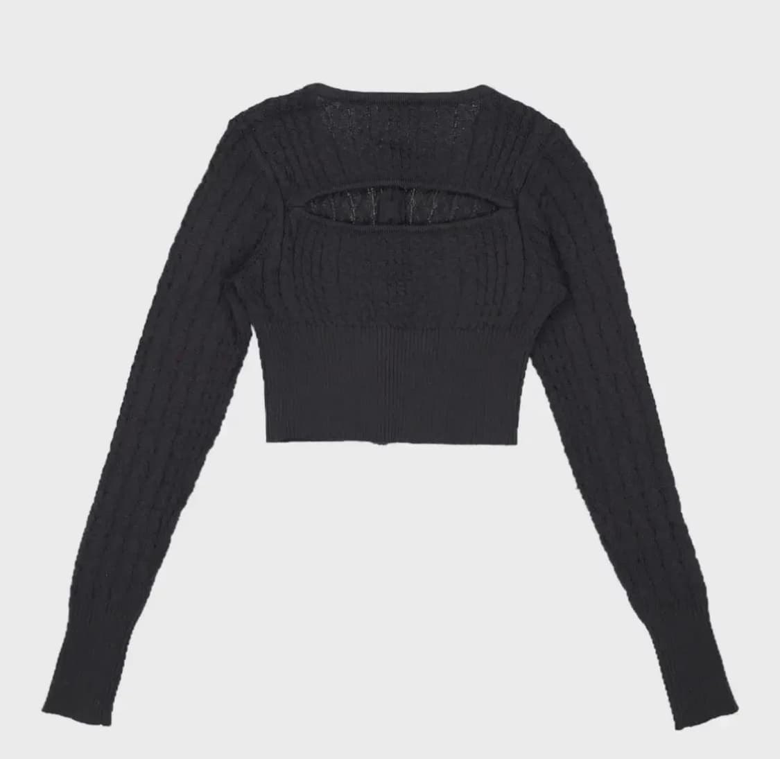 비엔프롬 케이블 크롭 가디건 상품이미지2