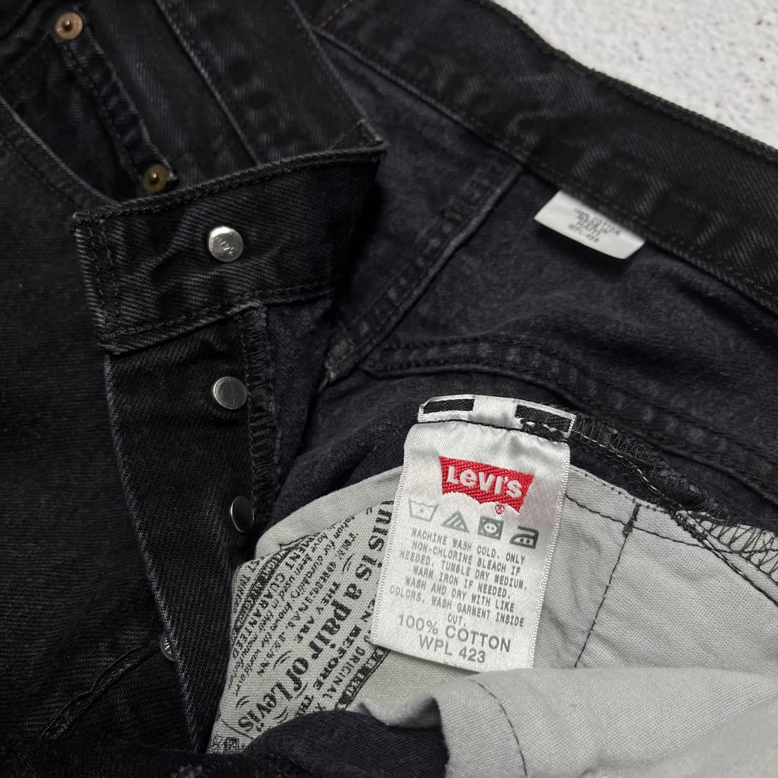 00s Levi's 501 Original Fit Black Denim  상품이미지6