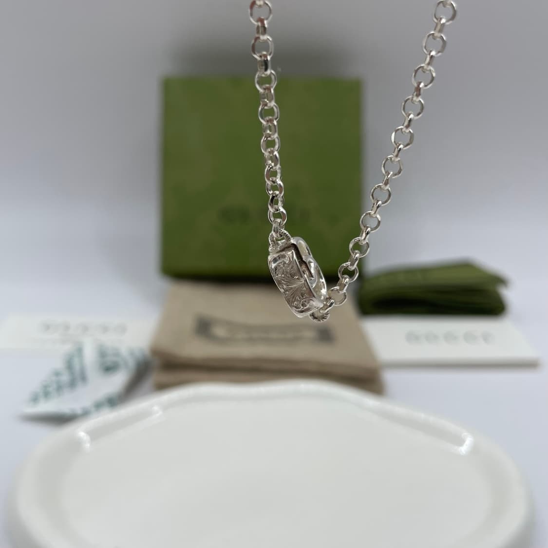 구찌 실버 팔찌 17호 GG 마몽 브레이슬릿 상품이미지2