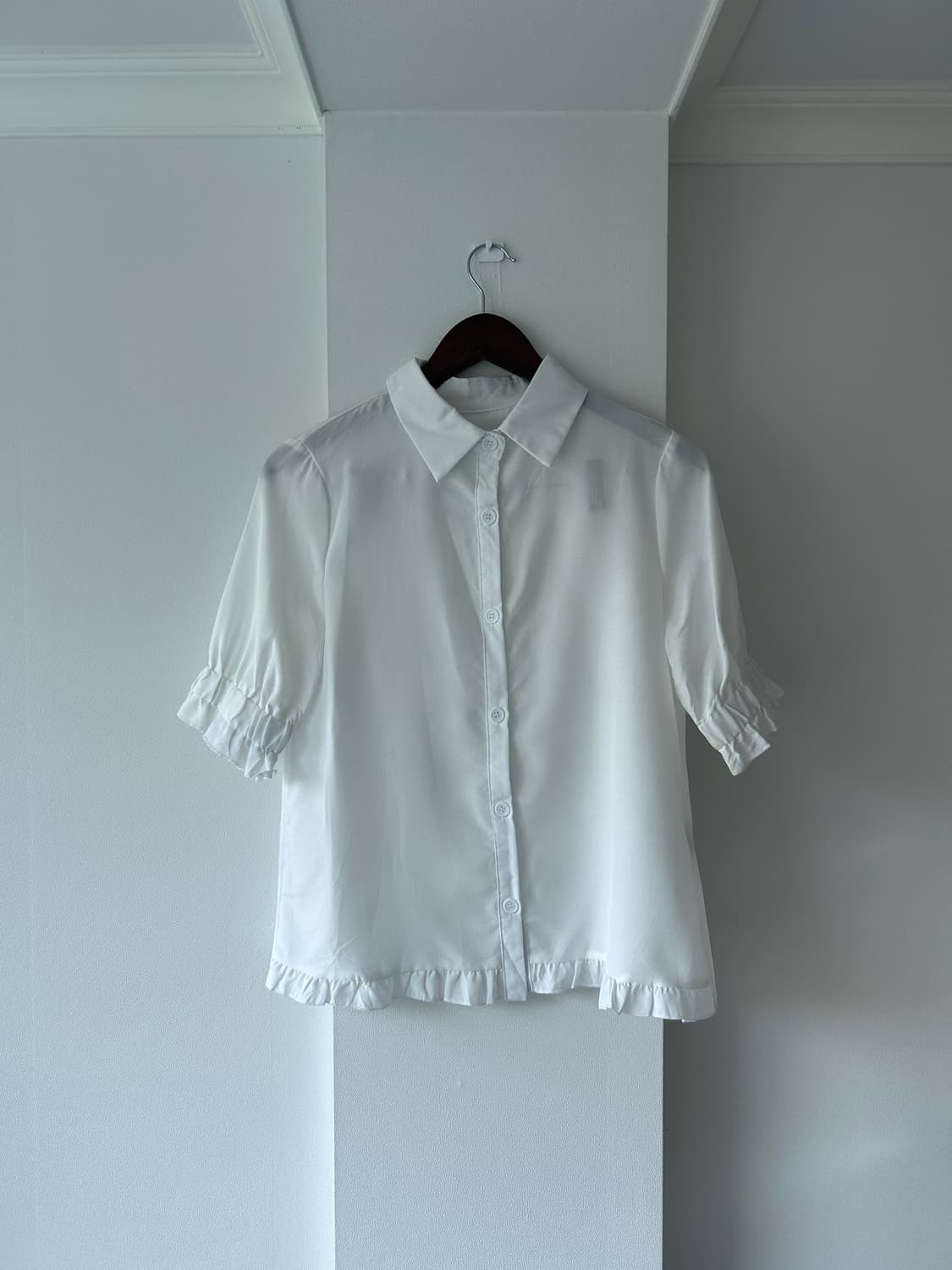 White Frill Shirt / 빈티지 프릴 셔츠 상품이미지3