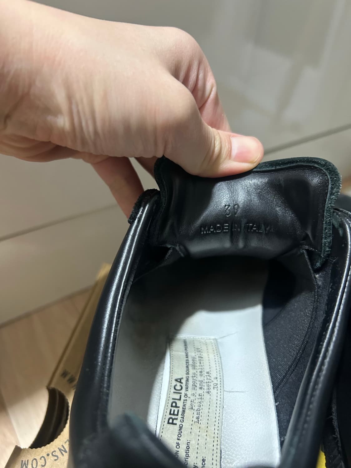 마르지엘라 독일군 올블랙 사이즈 39(250) 상품이미지6