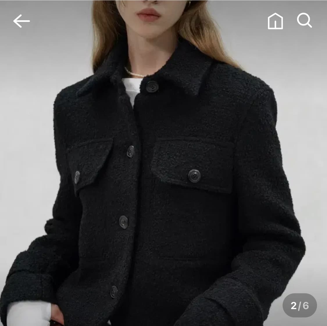 (새상품)umer 유메르 마농 알파카 숏재킷 상품이미지1