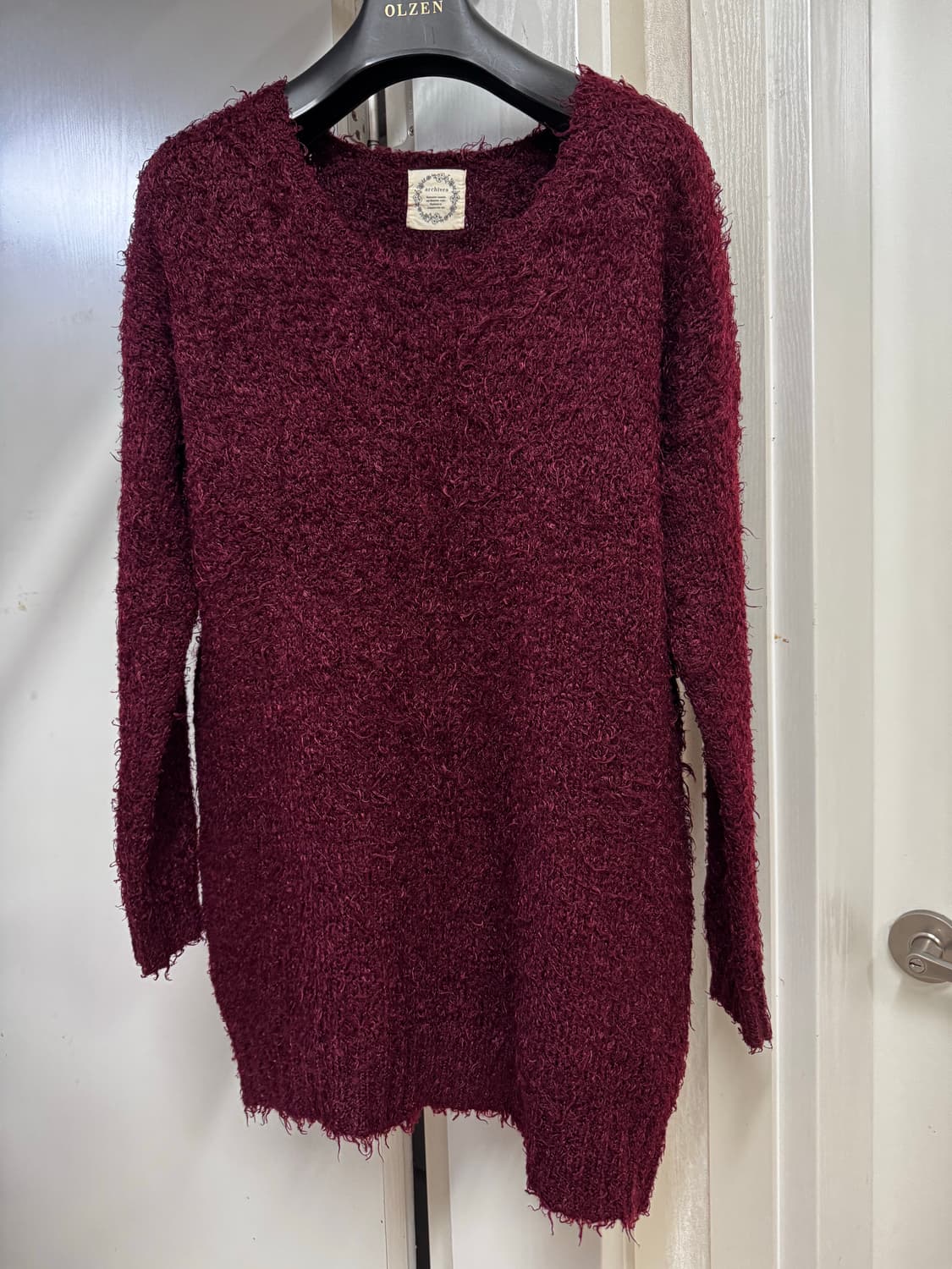 Red fur knit 상품이미지5