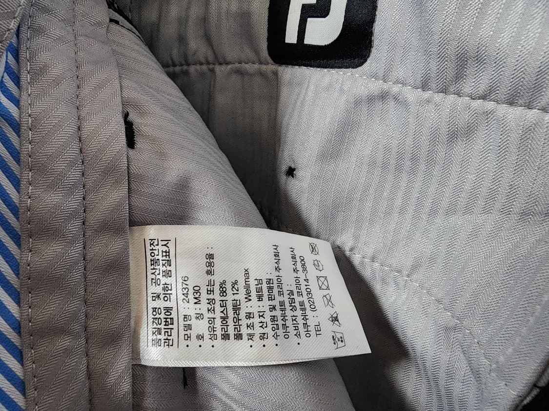 풋조이 체크무늬 골프 슬랙스 팬츠 상품이미지10