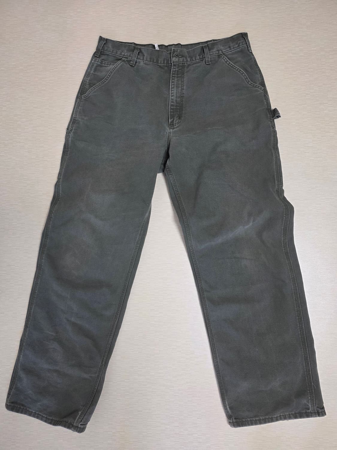 칼하트 모스그린 덩가리 워크 팬츠 (허리36,길이32) 상품이미지3