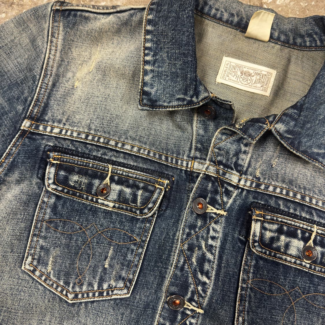 90‘s RRL 데님자켓 USA 상품이미지5