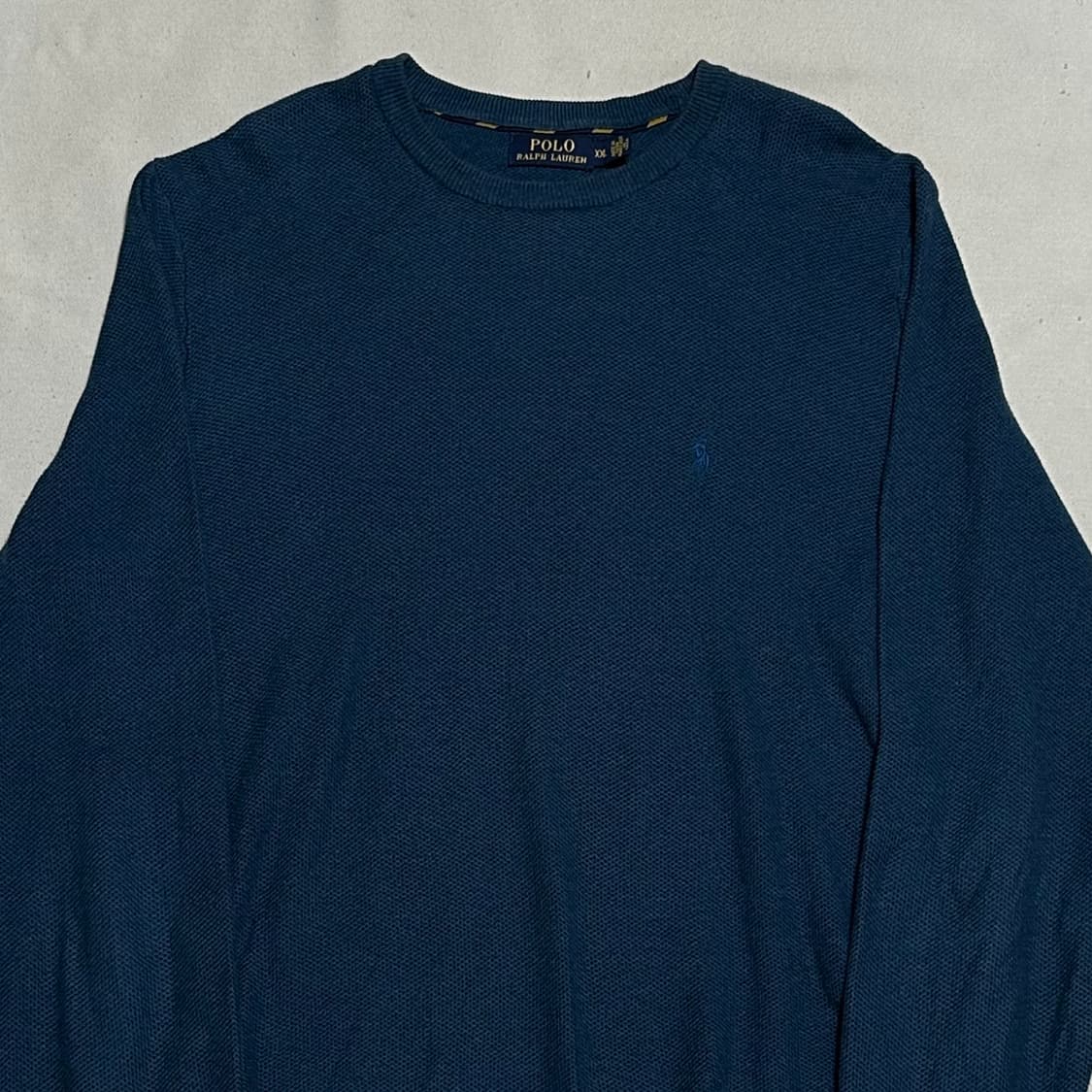 XXL 폴로랄프로렌 블루 포니 코튼 니트 상품이미지1