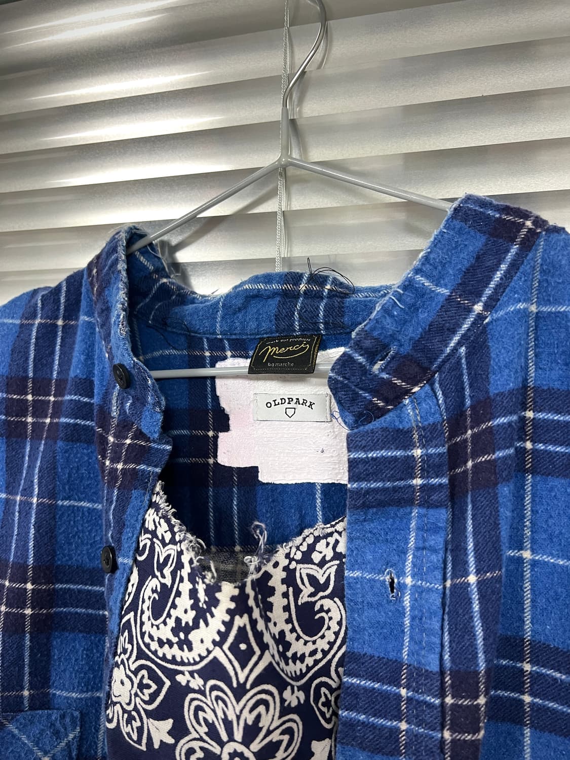 OLDPARK-PAISLEY PULLOVER SHIRT (BLUE) 상품이미지8