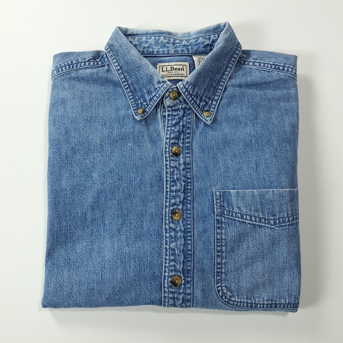 CK199 L 엘엘빈 90s 버튼다운 인디고 데님 셔츠 남방 상품이미지7