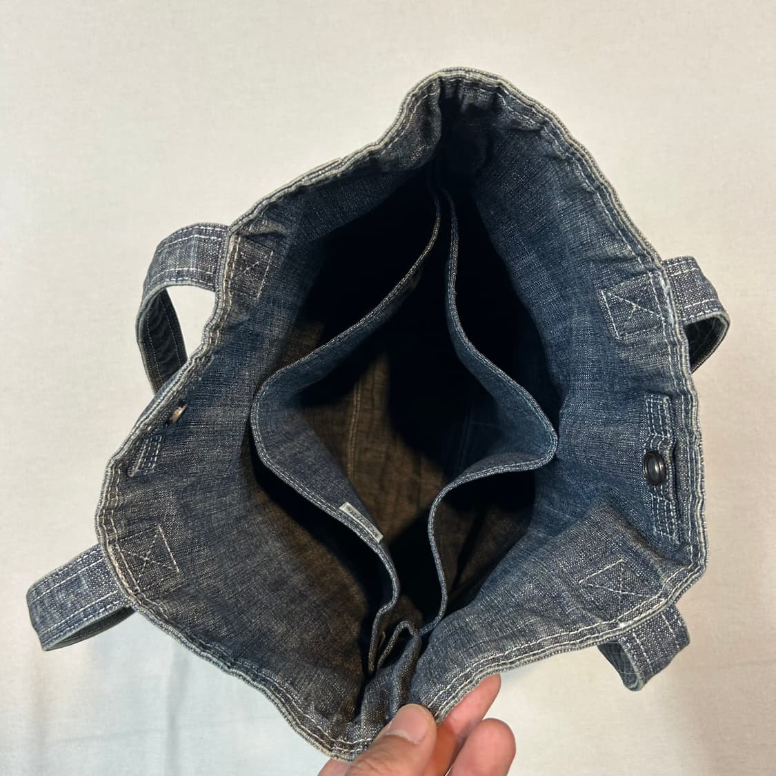 요시다 포터 코튼 데님 숄더백 토트백 P01 상품이미지8