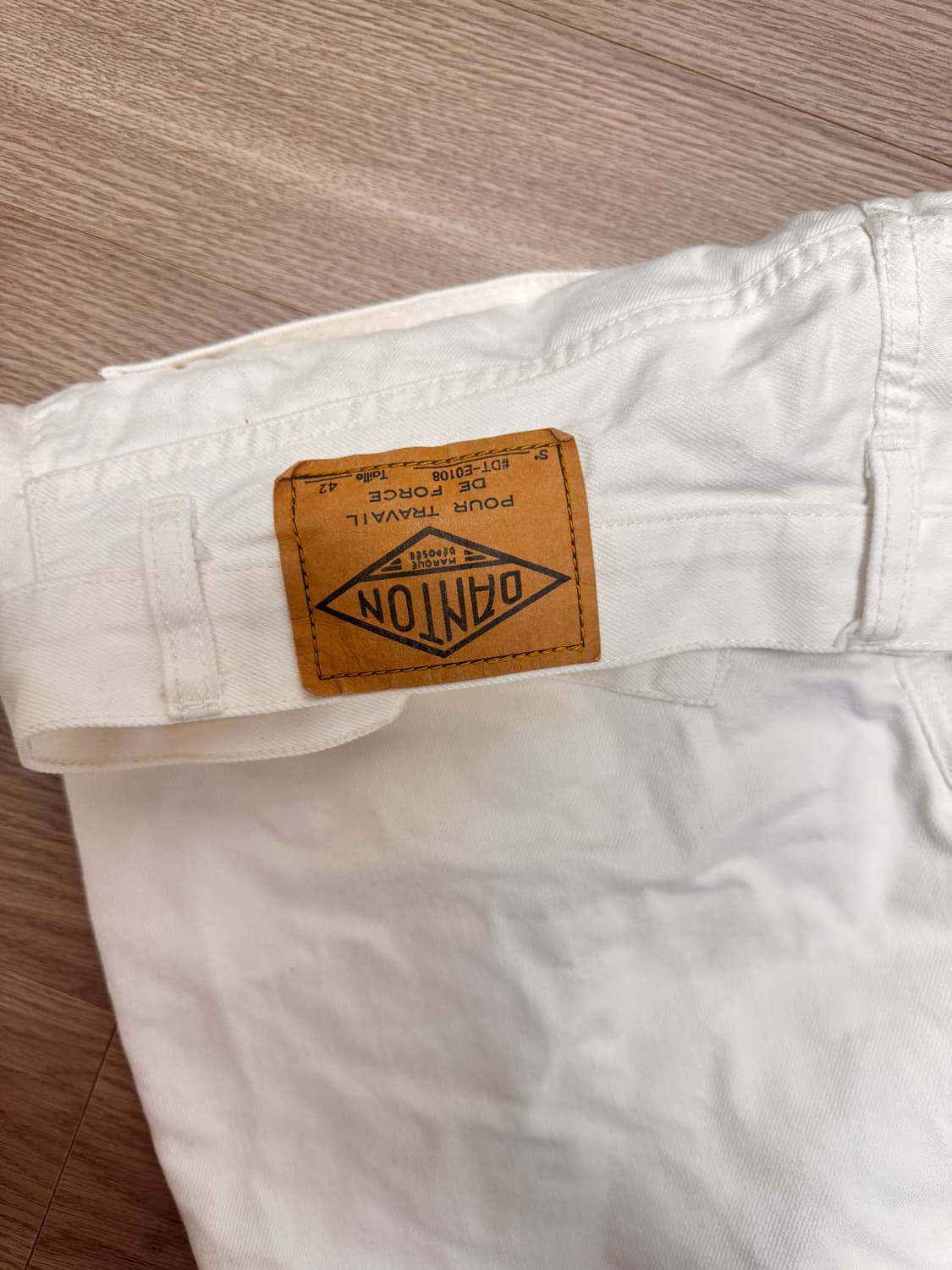 Danton men Ogn shorts 화이트 코튼 반바지 상품이미지3