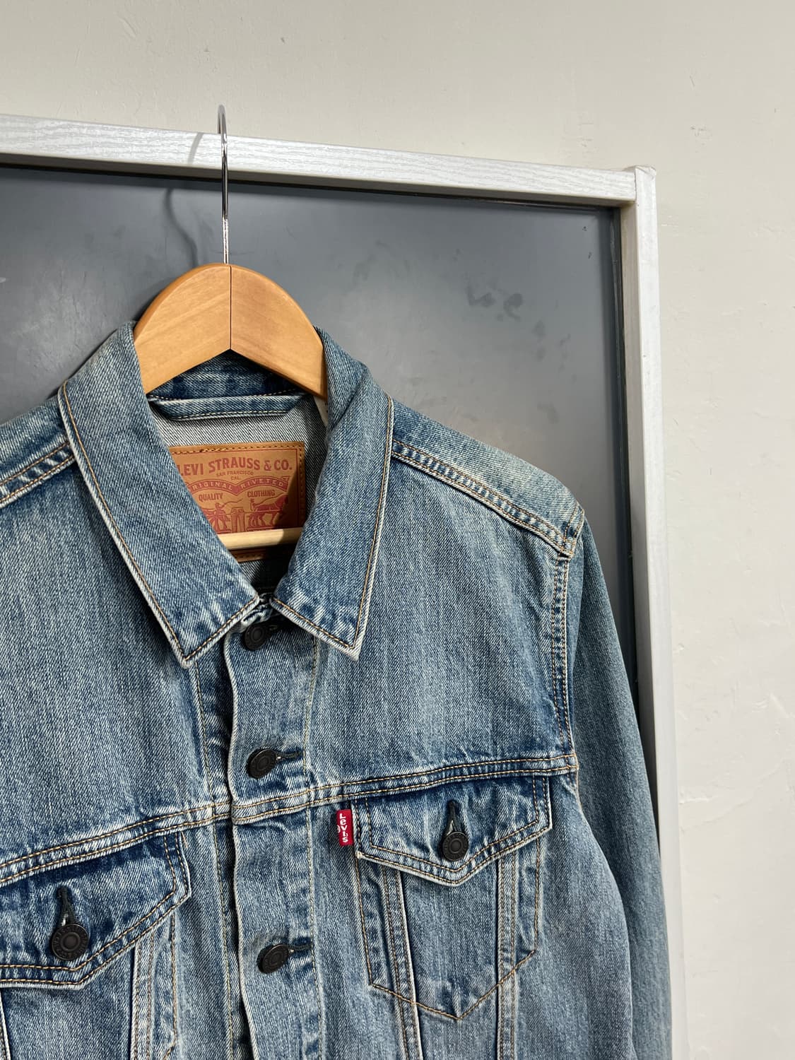 Levis 리바이스 연청 데님 트러커 청자켓 상품이미지2