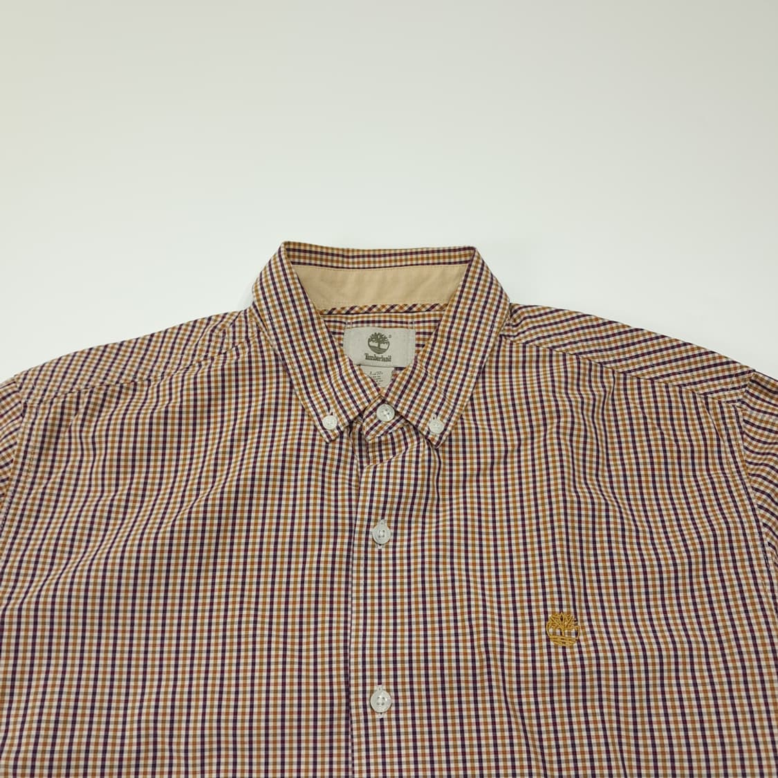 CL754 L 팀버랜드 슬림핏 마이크로 체크 버튼다운 셔츠 남방 상품이미지2