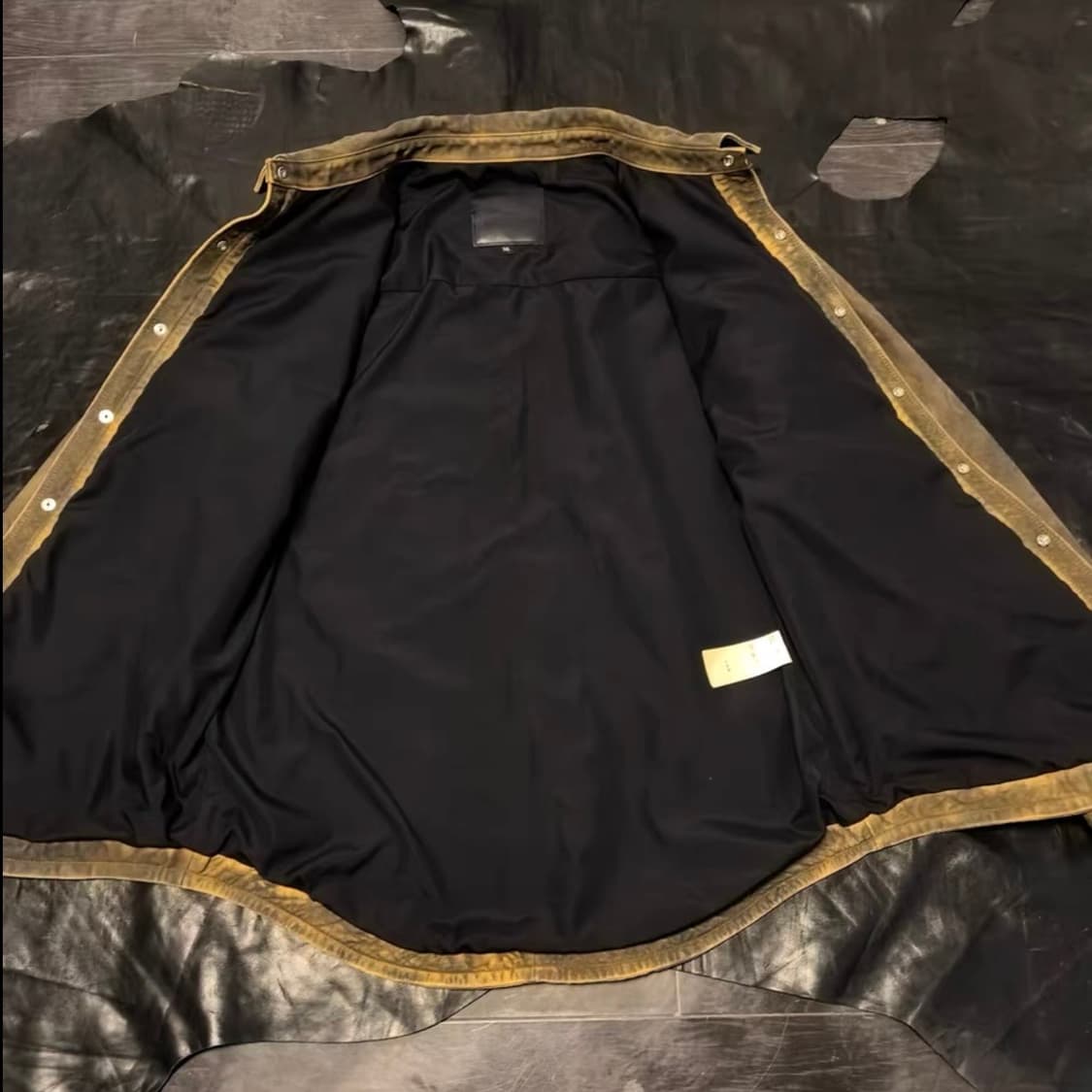 램스킨 워싱 레더 셔츠 자켓 상품이미지3