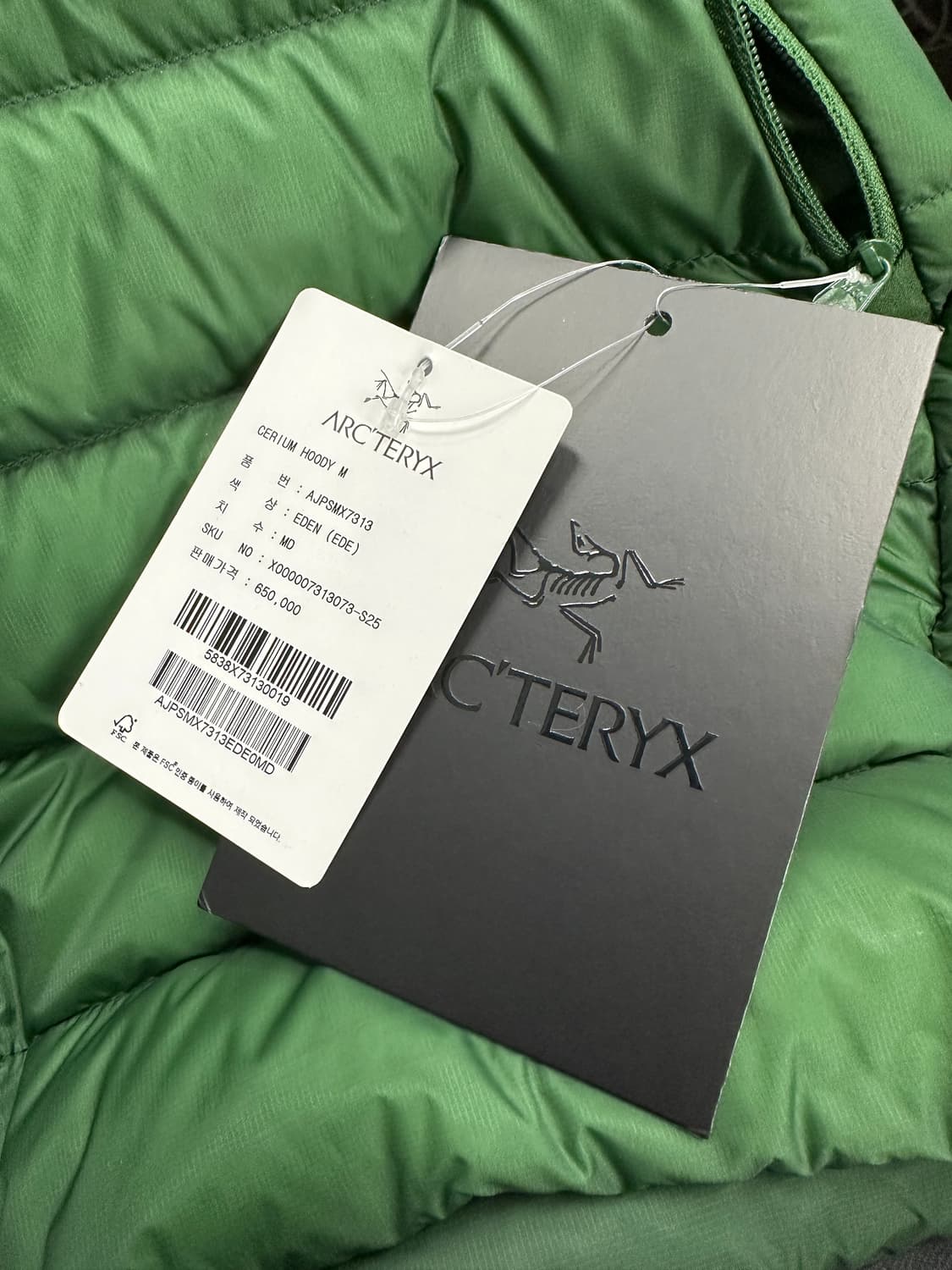 아크테릭스 세륨(Arc’teryx Cerium)후디 에덴그린 M 상품이미지4