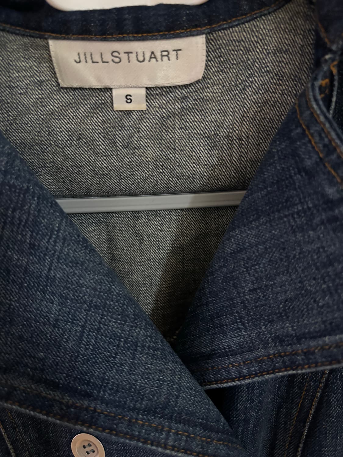 질스튜어트 JILLSTUART 데님 더블 롱코트 S 상품이미지3