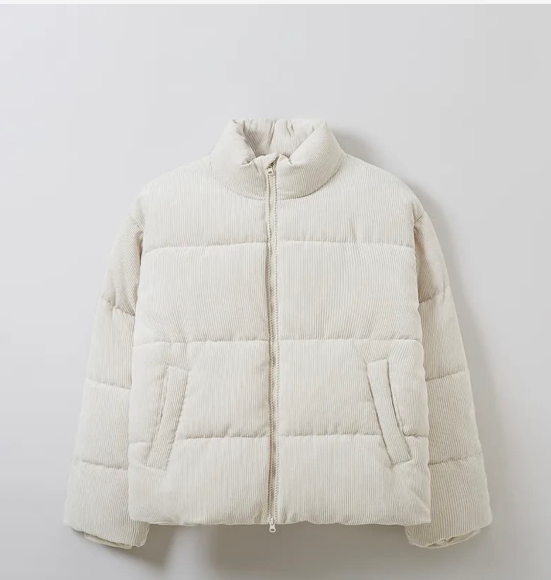 스파오 코듀로이 베이직 푸퍼 패딩 상품이미지1
