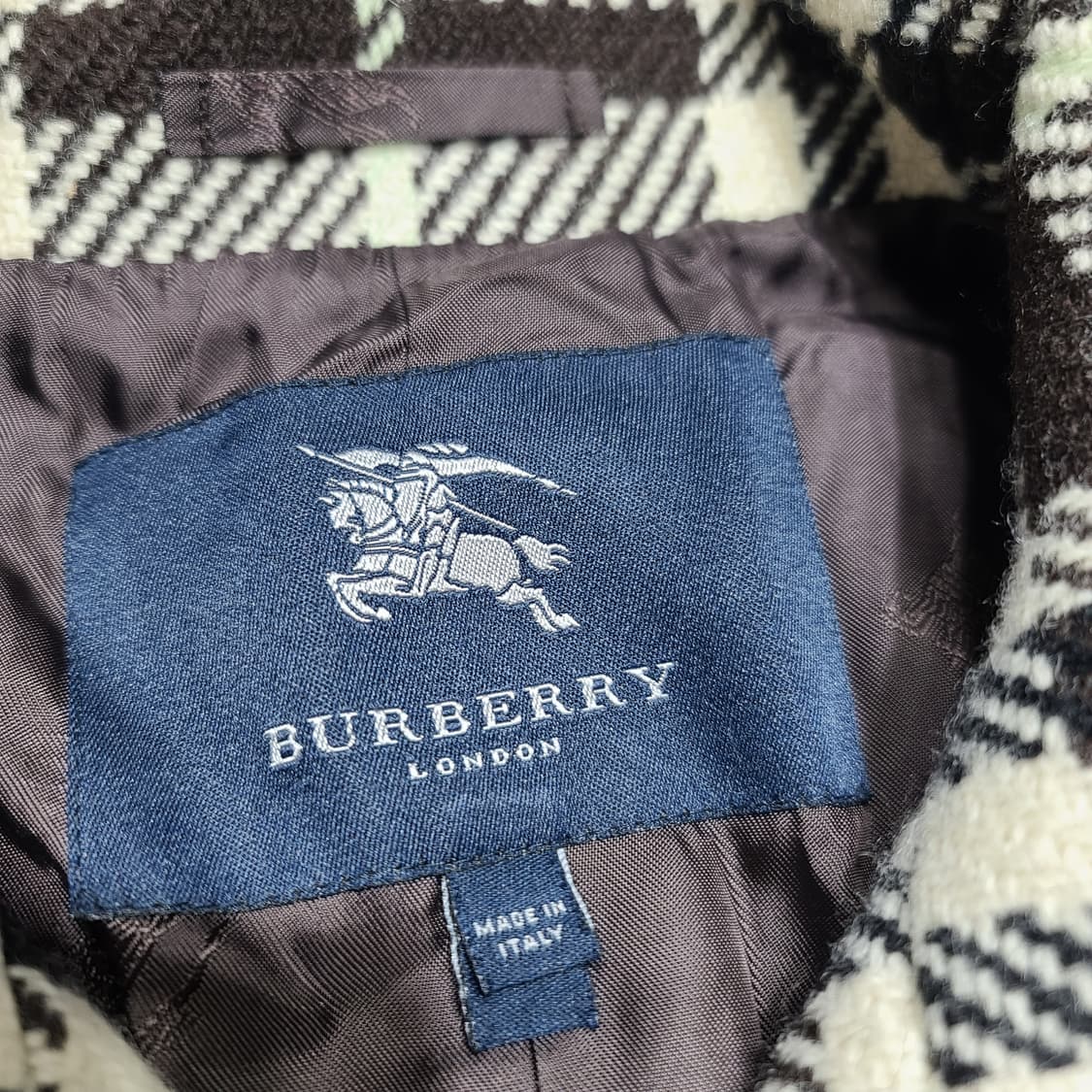 버버리 노바체크 울 롱코트[XS] 상품이미지3