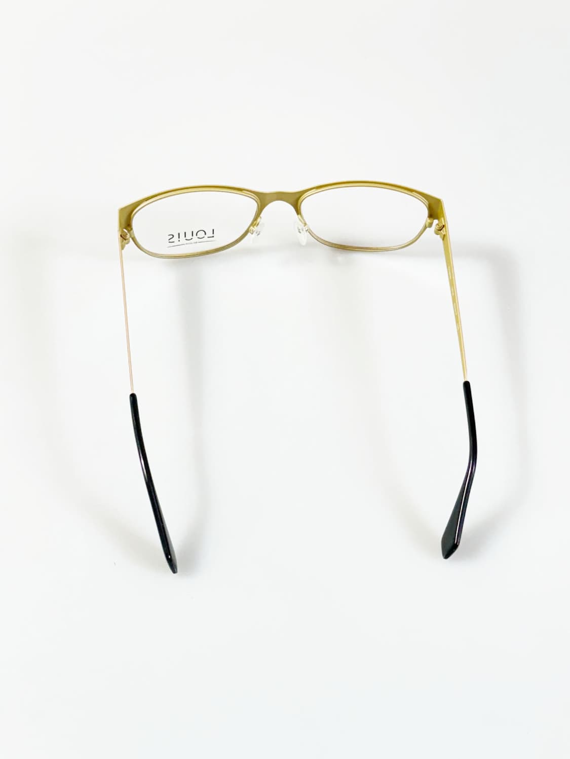 유럽제 LOUIS BELGIUM 핑크 메탈 스퀘어 빈티지 안경 상품이미지5