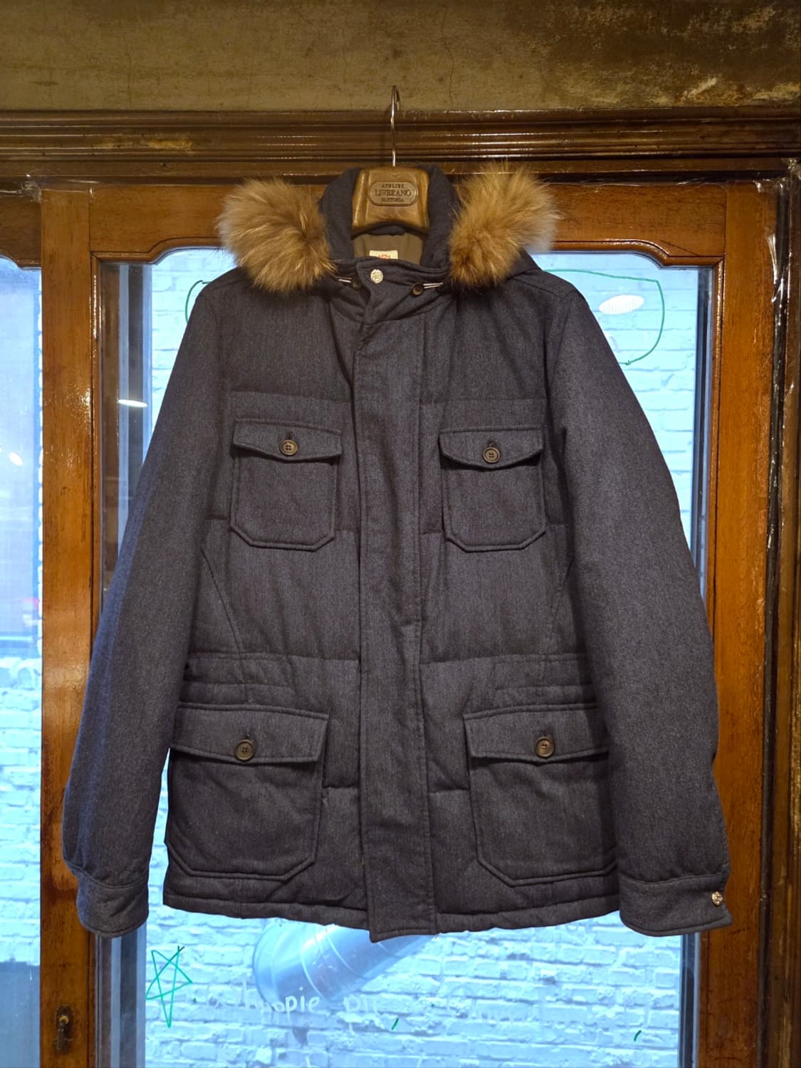 루이지 보렐리 트위드 다운자켓  상품이미지1