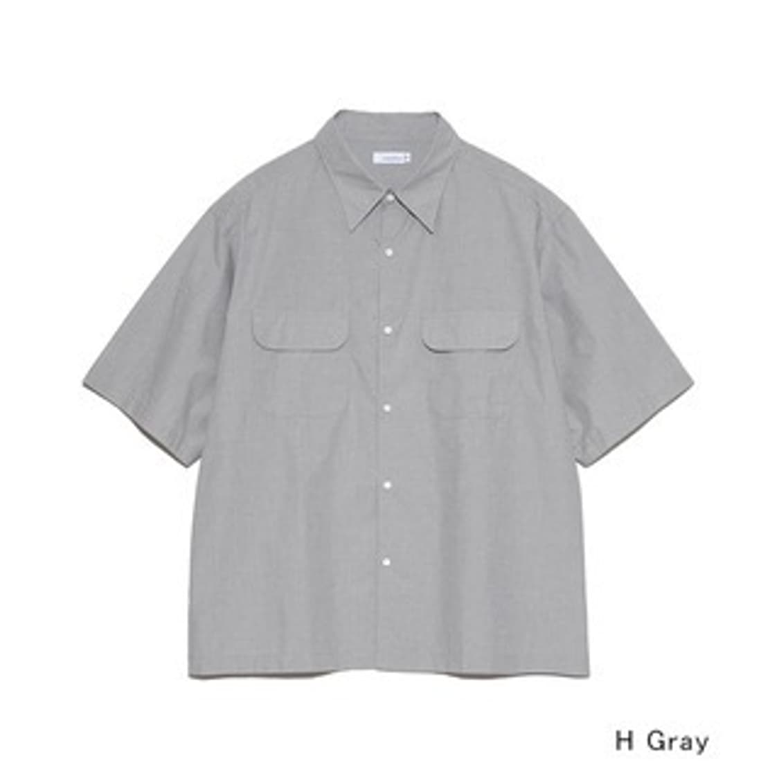 [L] 나나미카 레귤러 카라 엔드 온 엔드 셔츠 헤더 그레이  상품이미지10