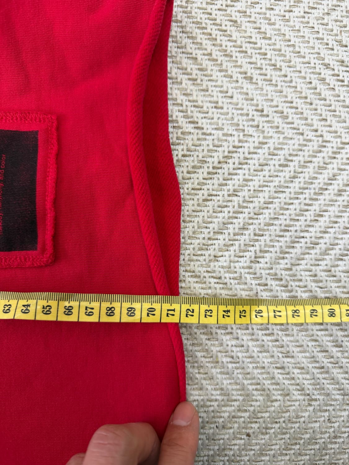 정품) 디젤 레드 패치 오버핏 맨투맨 티셔츠 M 상품이미지8