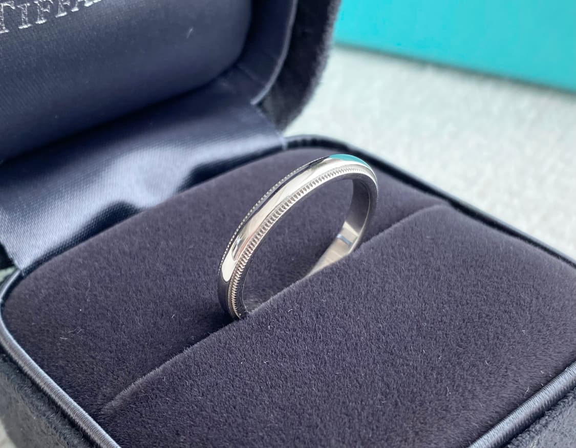 티파니 밀그레인 PT950 백금 57호 3mm 링(국내17호) 상품이미지4