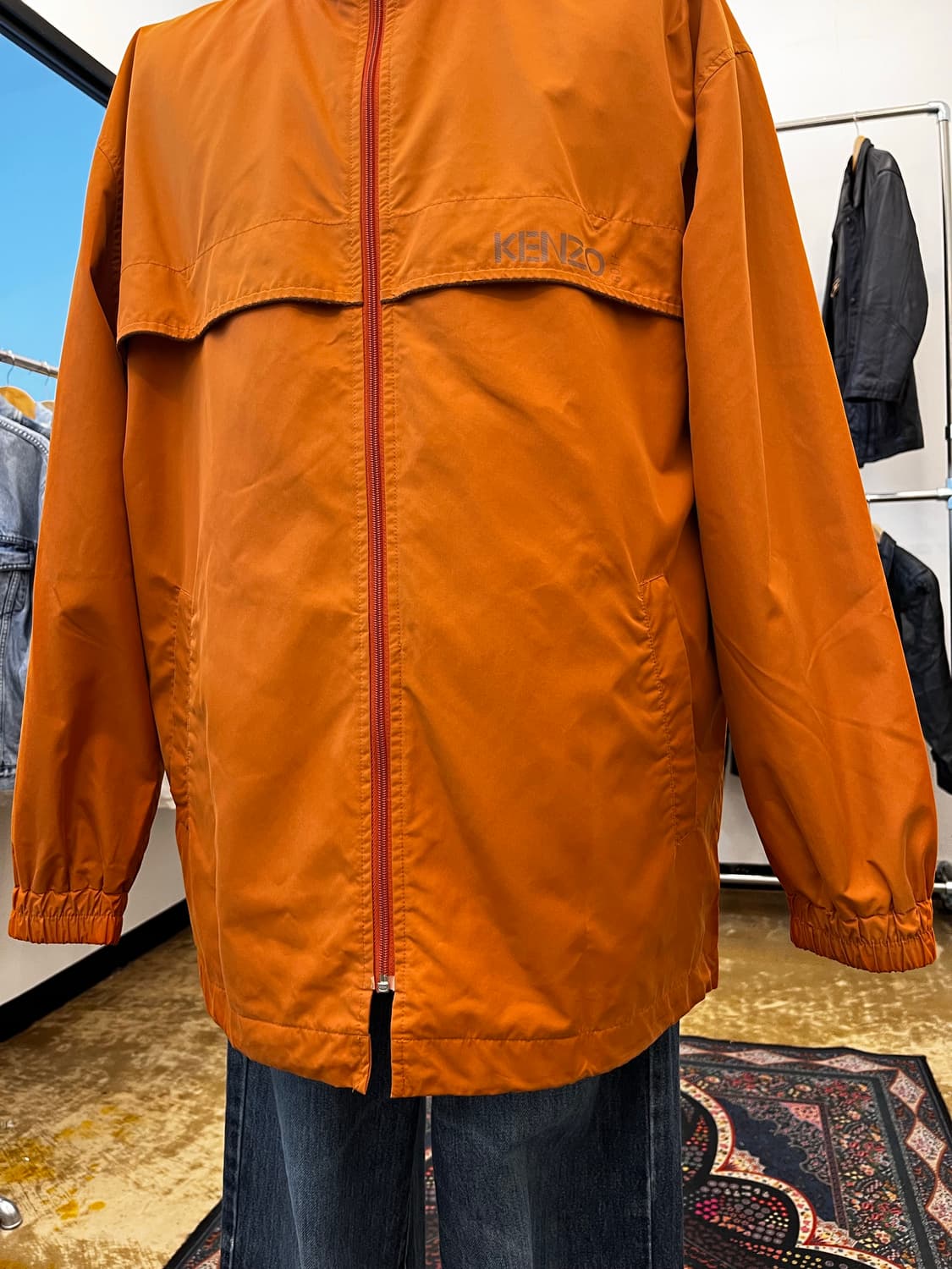 겐조 골프 바람막이 자켓 오렌지 상품이미지4