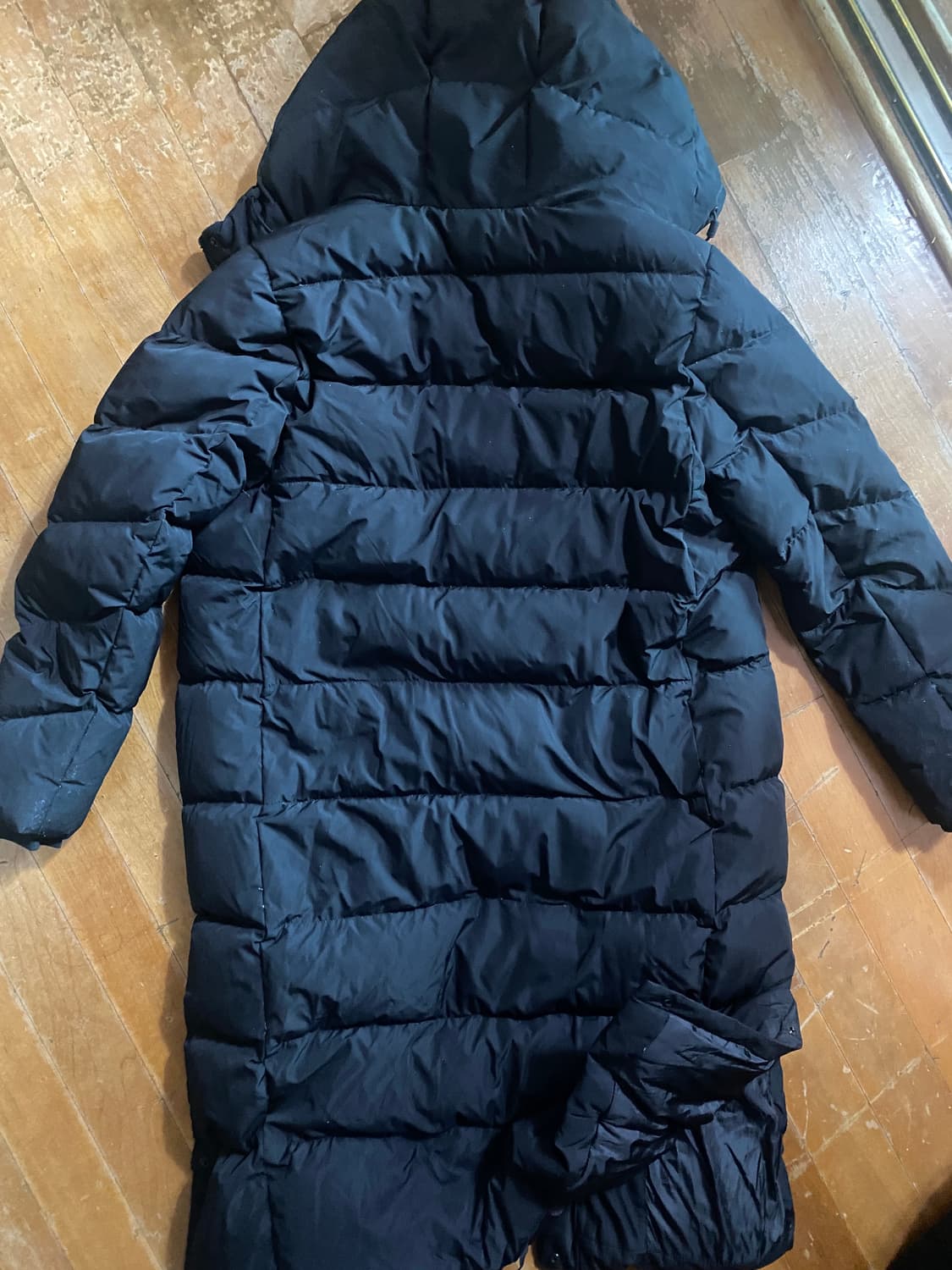 탑텐 여성 폴라리스 덕다운 롱패딩 85 블랙 상품이미지5