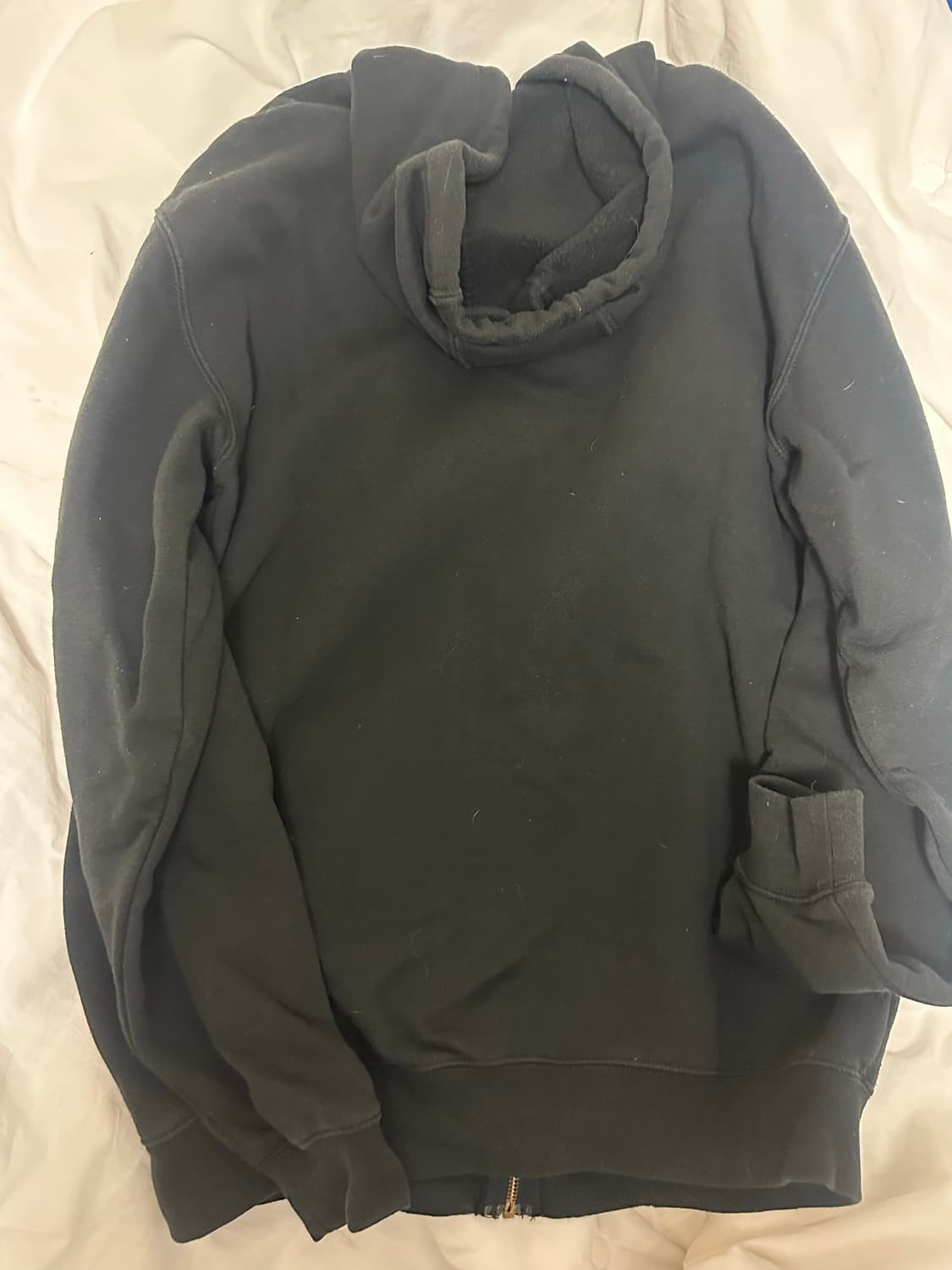 칼하트 기모 후드집업 블랙 상품이미지2