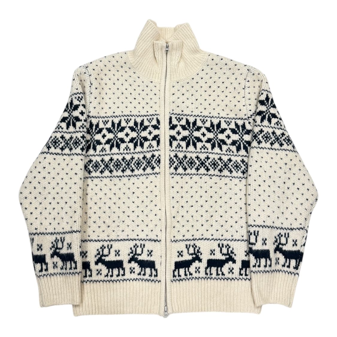 HOOVES 후브스 코위찬 스노우 2WAY 니트 집업 아이보리 상품이미지1