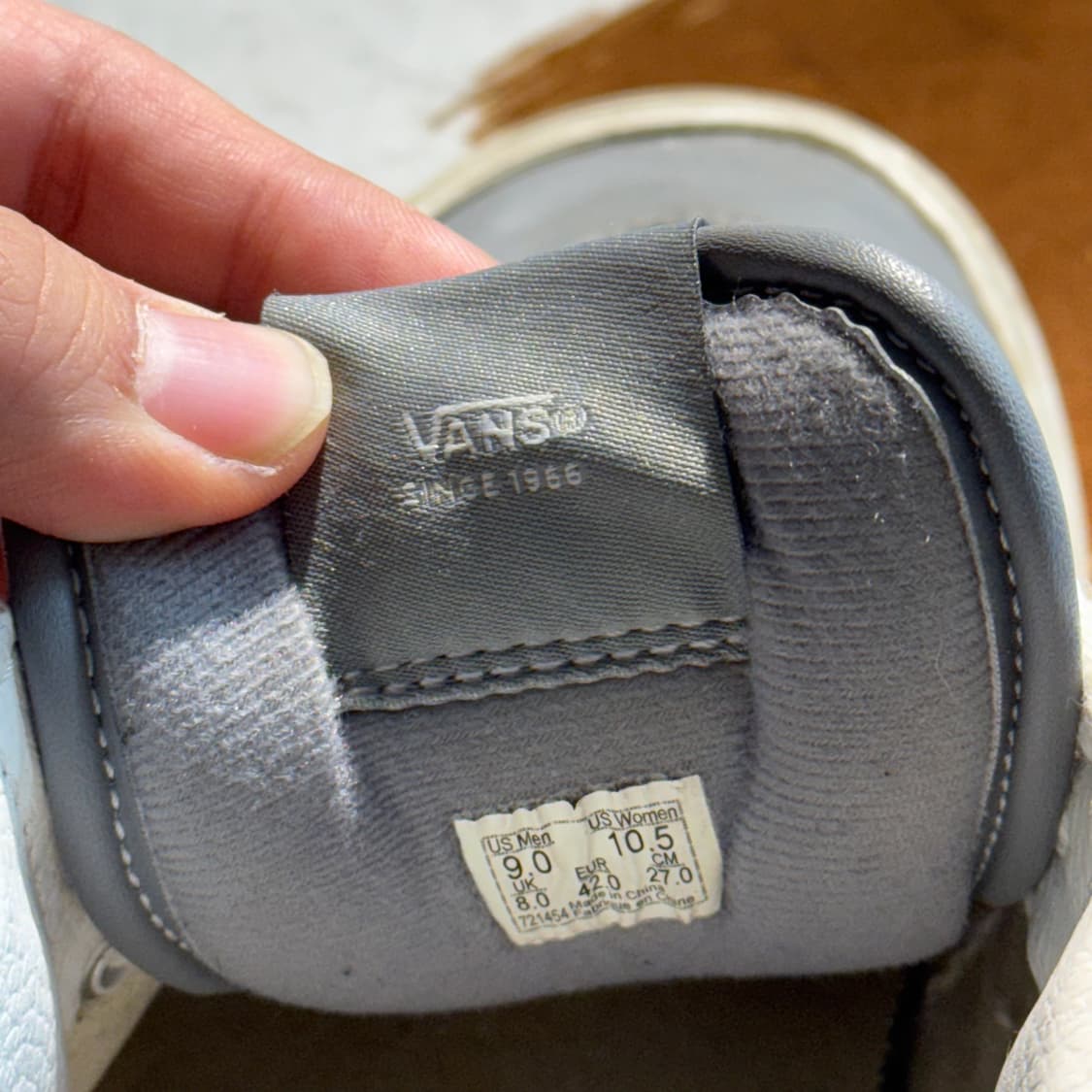 반스 하프캡 레더 그레이 (270) 33DX 애너하임 팩토리 상품이미지8