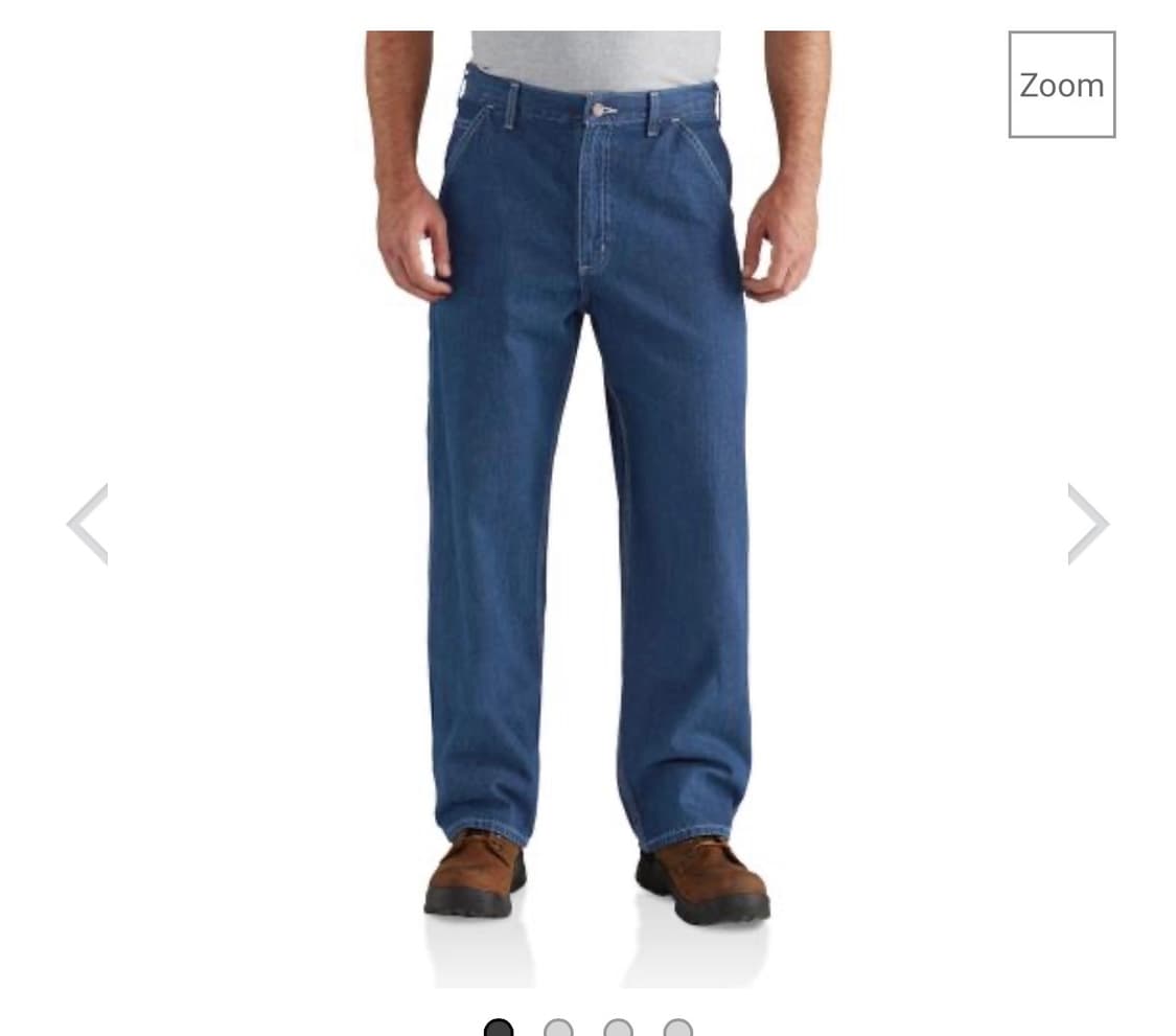 칼하트 US B13 워시드데님 루즈핏 청바지 30w28L 상품이미지8