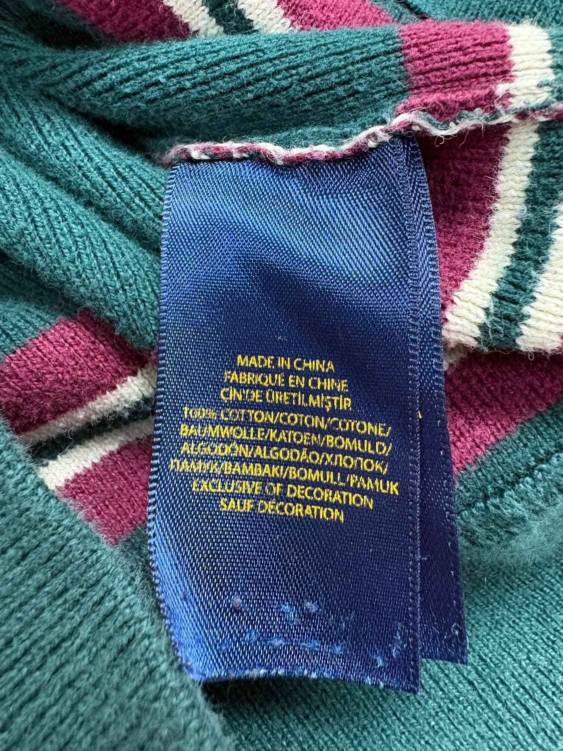 폴로 랄프로렌 스트라이프 니트 그린 상품이미지7