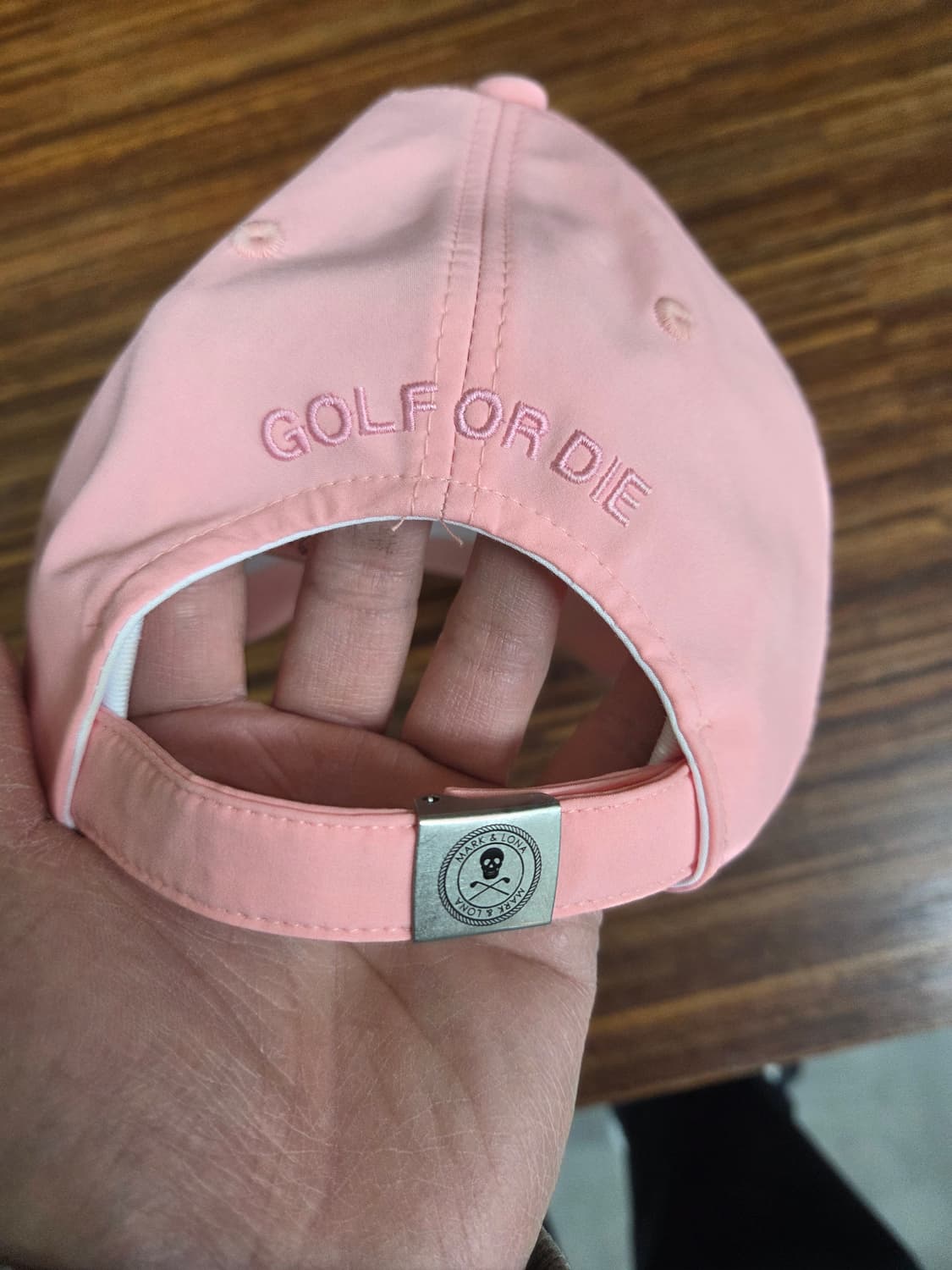 마크앤로나 스컬 자수 핑크 모자 s 상품이미지3