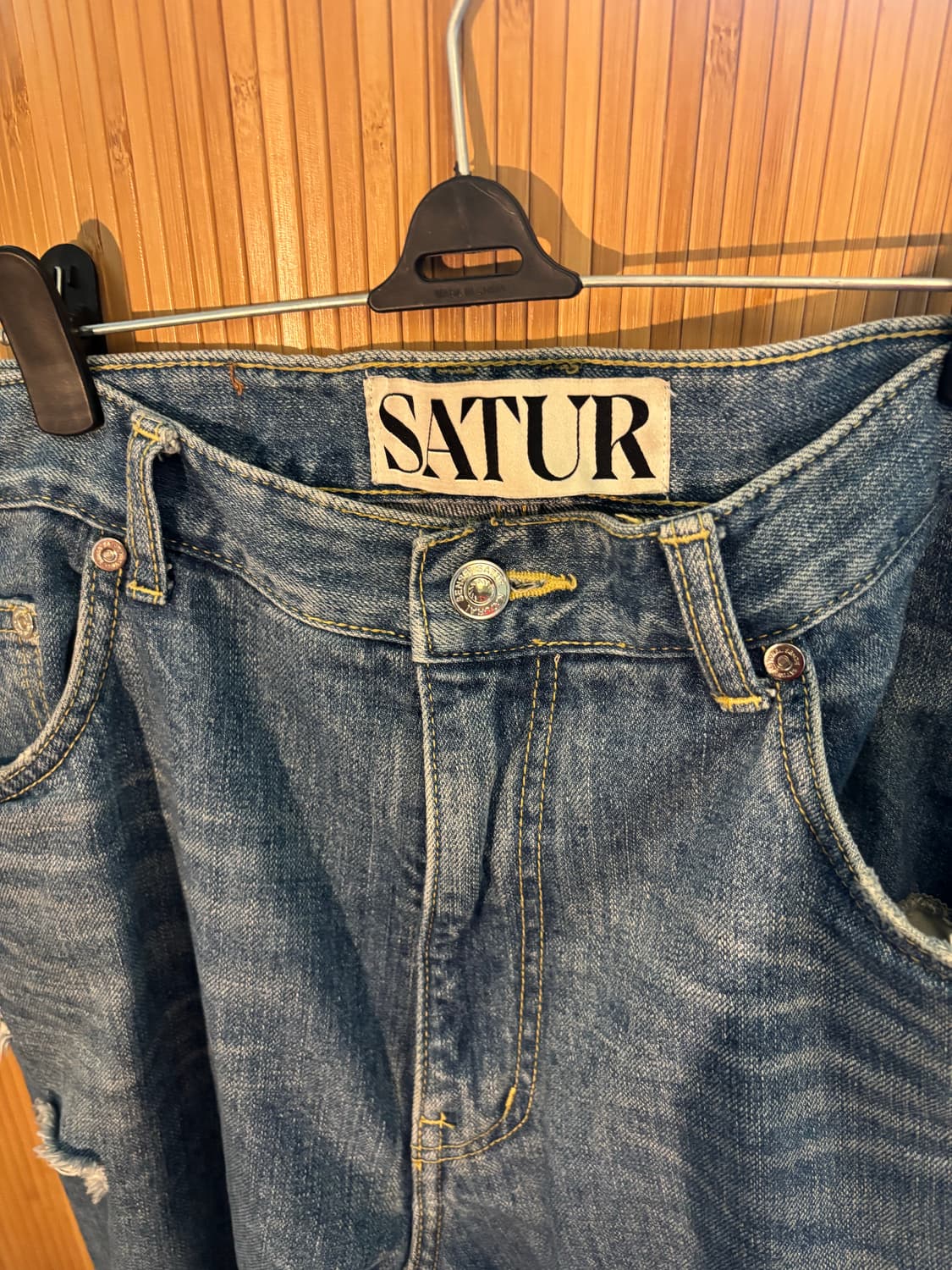 세터 데미지 워싱 데님 상품이미지3